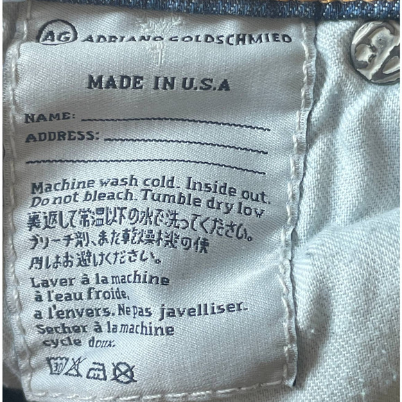 AG Adriano Goldschmied The Stilt Cigarette Jeans -Size 24R - Picture 10 of 16
